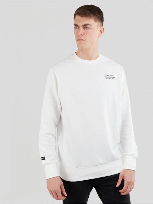 Fundango Warren Sweatshirt férfi pulóver fehér színben 2