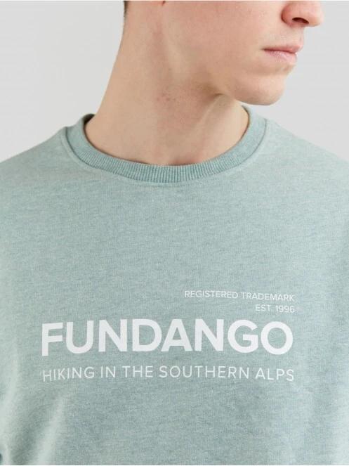 Fundango Warren Sweatshirt férfi pulóver zöld színben 5