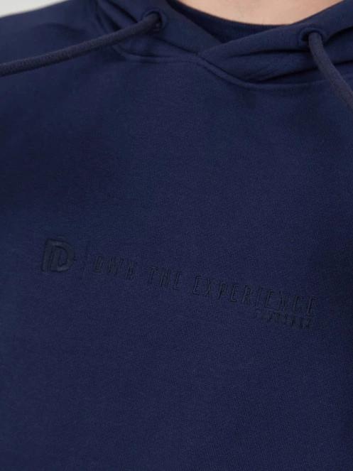 Fundango Talis Hooded Sweatshirt férfi pulóver sötétkék színben 5
