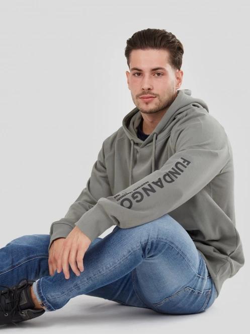 Fundango Talis Hooded Sweatshirt férfi pulóver zöld színben 5