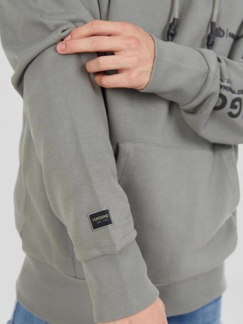 Fundango Talis Hooded Sweatshirt férfi pulóver zöld színben 7