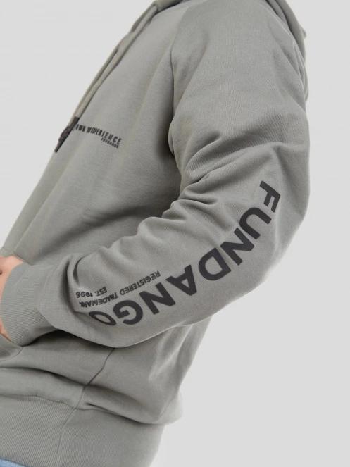 Fundango Talis Hooded Sweatshirt férfi pulóver zöld színben 8