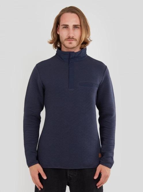 Fundango Vertigo Sweatshirt férfi pulóver sötétkék színben 2