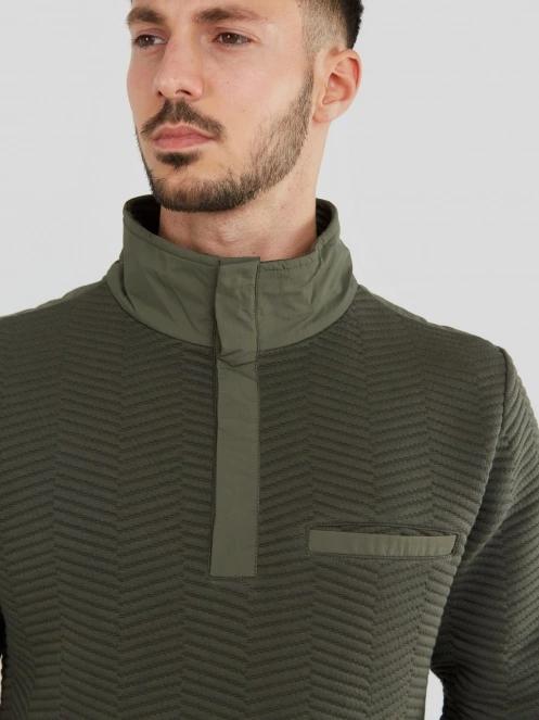Fundango Vertigo Sweatshirt férfi pulóver oliva színben 5