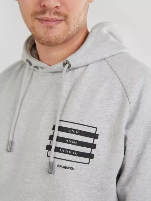 Fundango Talis Hooded Sweatshirt férfi kapucnis pulóver fehér színben 5