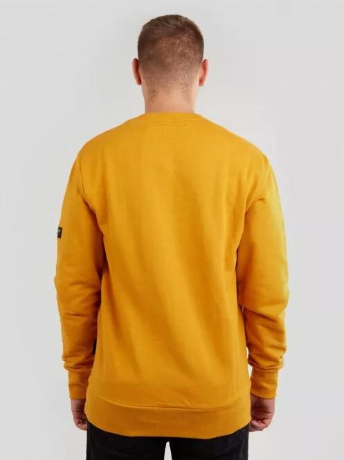 Fundango Warren Sweatshirt férfi pulóver sárga színben 3