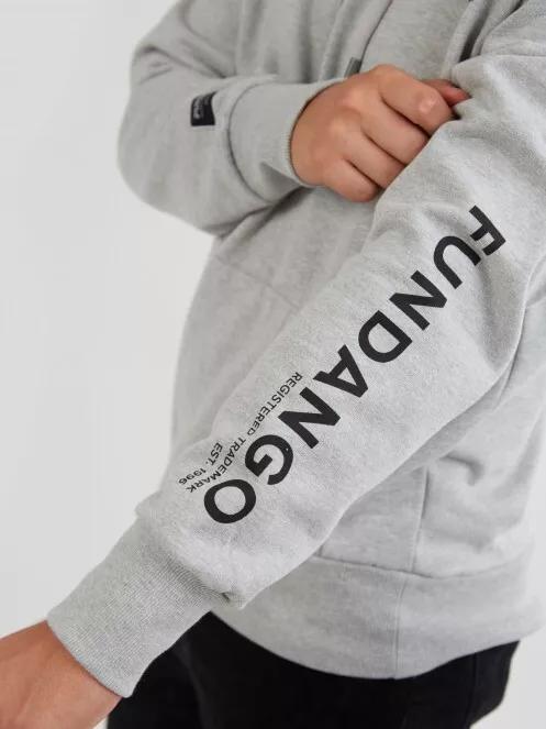 Fundango Dixon Hooded Sweatshirt férfi kapucnis pulóver fehér színben 5