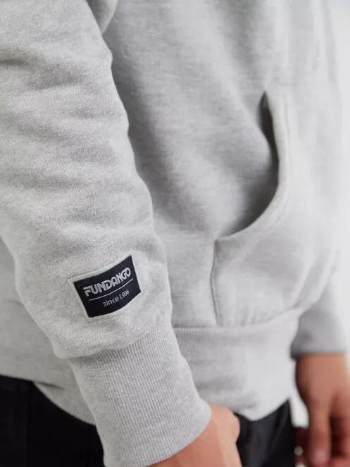 Fundango Dixon Hooded Sweatshirt férfi kapucnis pulóver fehér színben 6
