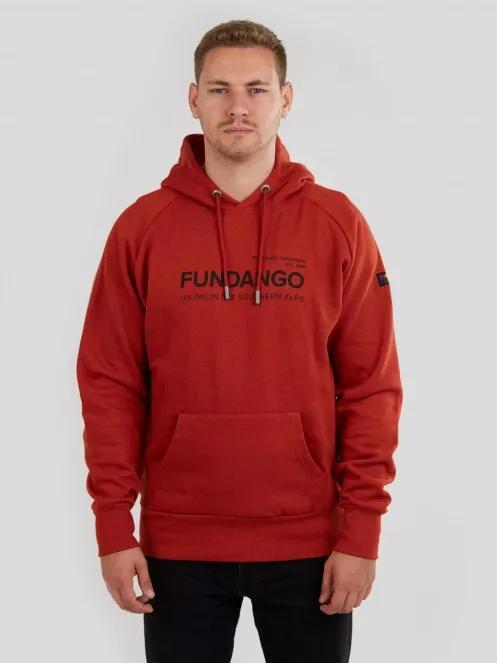 Fundango Dixon Hooded Sweatshirt férfi kapucnis pulóver narancssárga színben 2