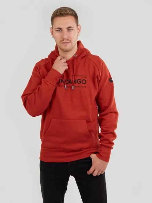 Fundango Dixon Hooded Sweatshirt férfi kapucnis pulóver narancssárga színben 4