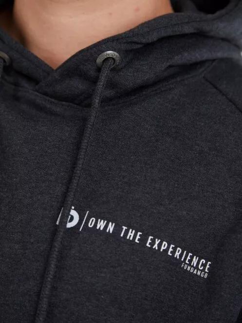 Fundango Dixon Hooded Sweatshirt férfi kapucnis pulóver szürke színben 5
