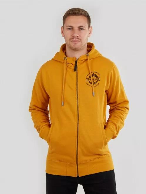 Fundango West Point Hooded Pullover férfi kapucnis pulóver sárga színben 2