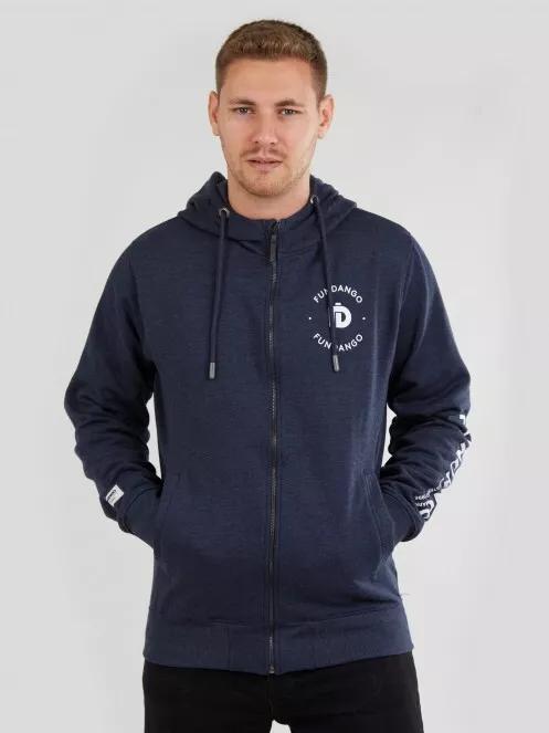 Fundango West Point Hooded Pullover férfi kapucnis pulóver kék színben 2