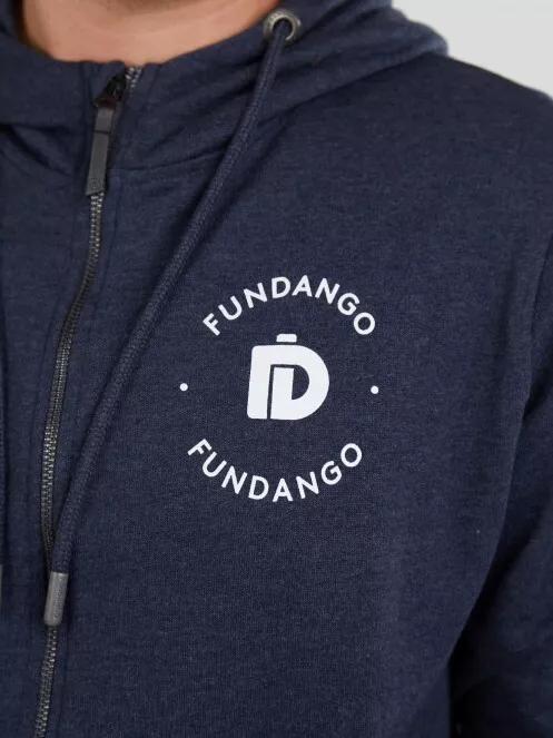 Fundango West Point Hooded Pullover férfi kapucnis pulóver kék színben 5