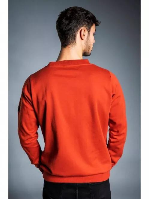 Fundango WARREN Pullover férfi pulóver narancssárga színben 3