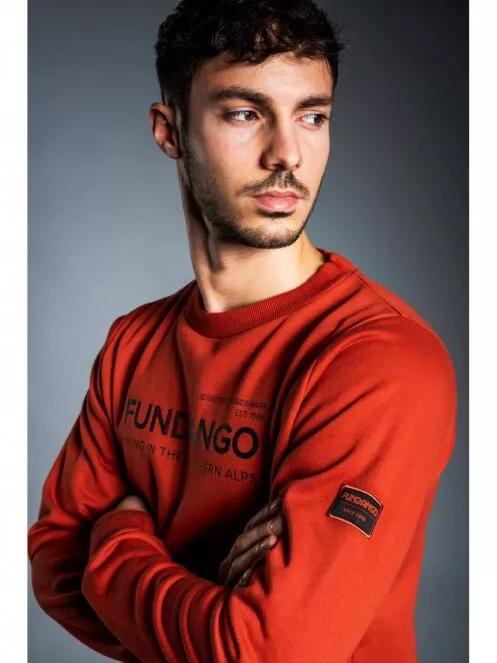 Fundango WARREN Pullover férfi pulóver narancssárga színben 5