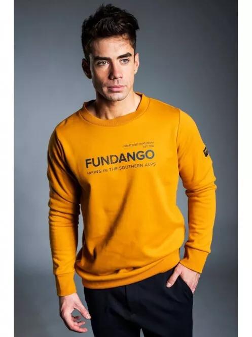 Fundango WARREN Pullover férfi pulóver sárga színben 2