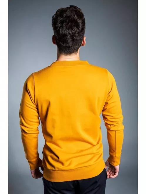 Fundango WARREN Pullover férfi pulóver sárga színben 3