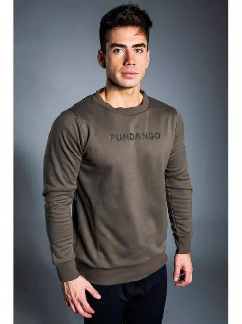 Fundango WARREN Pullover férfi pulóver oliva színben 3