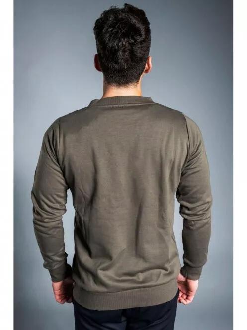 Fundango WARREN Pullover férfi pulóver oliva színben 4