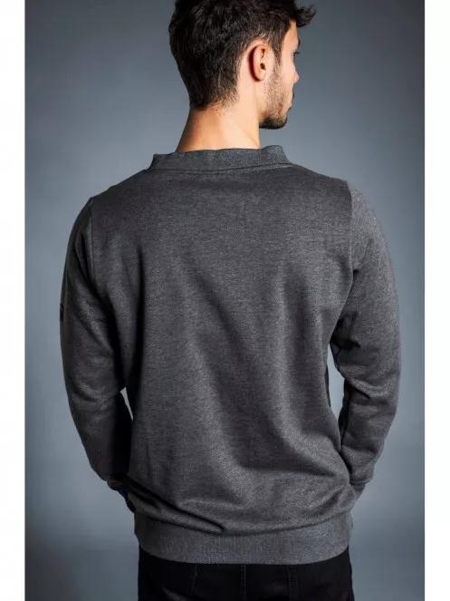 Fundango WARREN Pullover férfi pulóver szürke színben 3