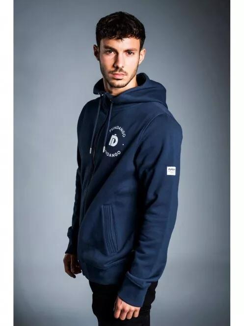 Fundango WEST POINT Hooded Pullover férfi kapucnis pulóver kék színben 4