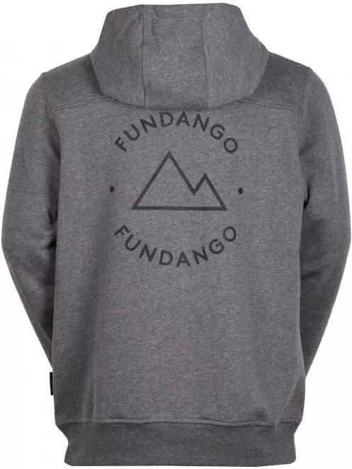 Fundango WEST POINT Hooded Pullover férfi kapucnis pulóver szürke színben 6