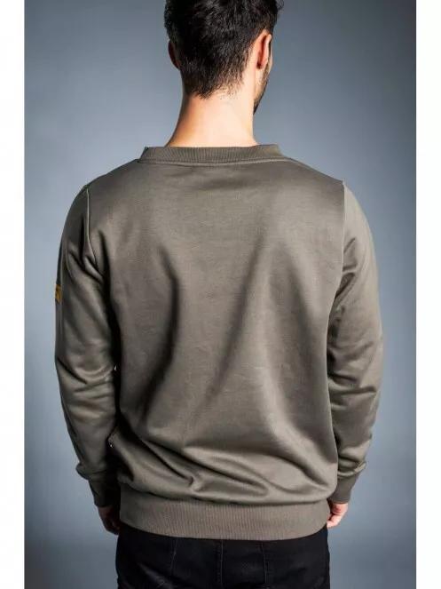 Fundango CAMP Pullover férfi pulóver oliva színben 4