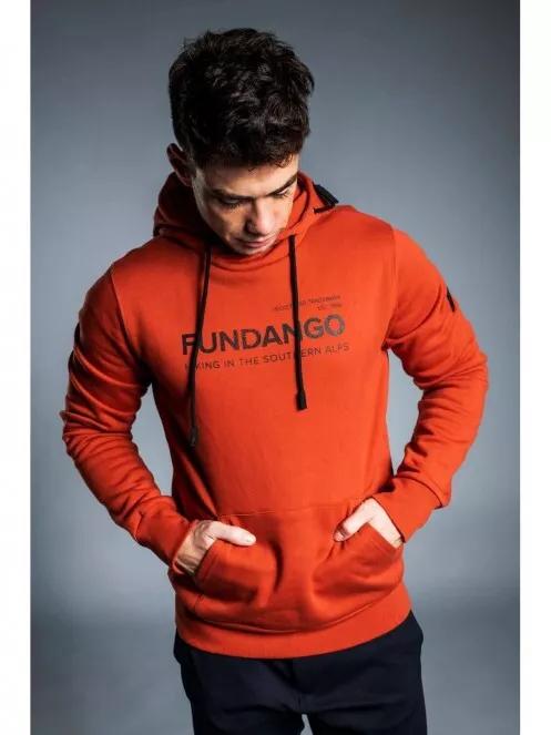 Fundango HOOVER Hooded Pullover férfi kapucnis pulóver narancssárga színben 3