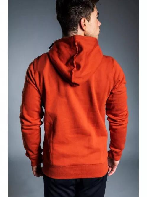 Fundango HOOVER Hooded Pullover férfi kapucnis pulóver narancssárga színben 4