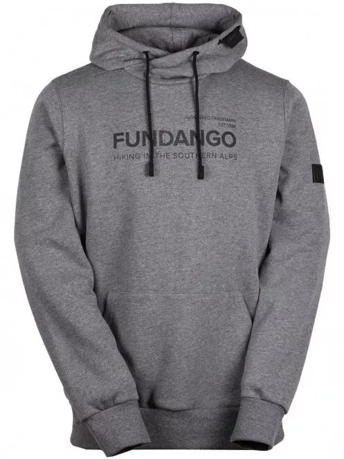 Fundango HOOVER Hooded Pullover férfi kapucnis pulóver szürke színben 7