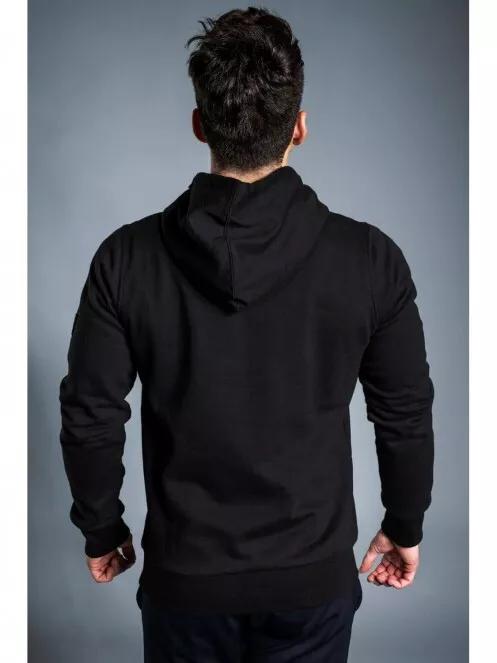 Fundango HOOVER Hooded Pullover férfi kapucnis pulóver fekete színben 3