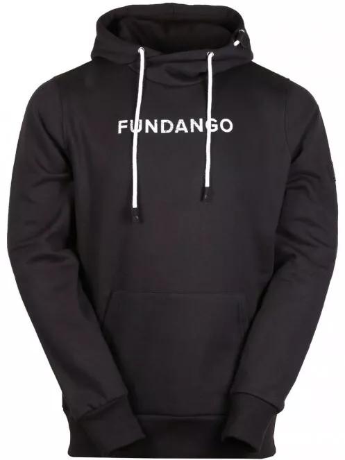 Fundango HOOVER Hooded Pullover férfi kapucnis pulóver fekete színben 5