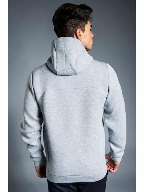 Fundango HAMAL Tech Hoodie férfi kapucnis pulóver szürke színben 3