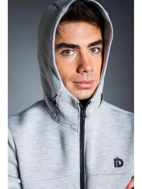 Fundango HAMAL Tech Hoodie férfi kapucnis pulóver szürke színben 5