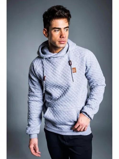 Fundango FORNAX Hooded Sweatshirt férfi kapucnis pulóver szürke színben 2