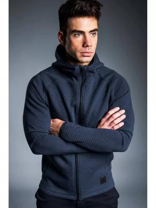 Fundango METEOR Hooded Sweatshirt férfi kapucnis pulóver kék színben 2