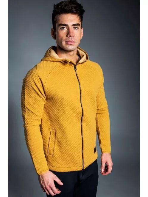 Fundango METEOR Hooded Sweatshirt férfi kapucnis pulóver barna színben 2