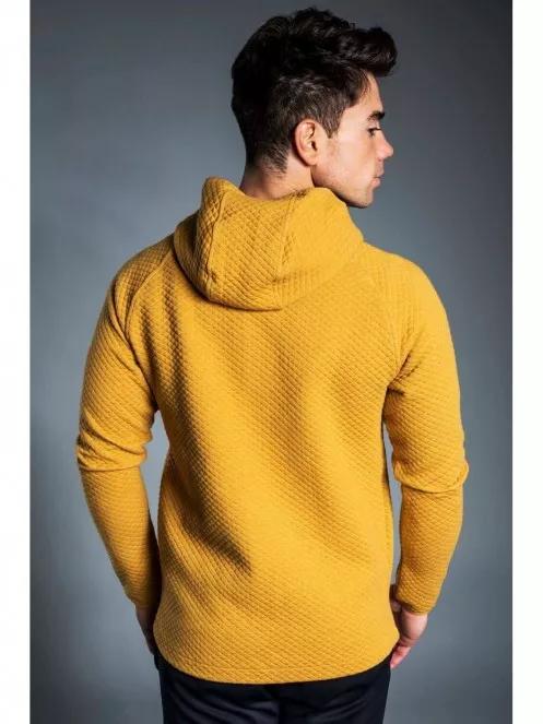 Fundango METEOR Hooded Sweatshirt férfi kapucnis pulóver barna színben 3
