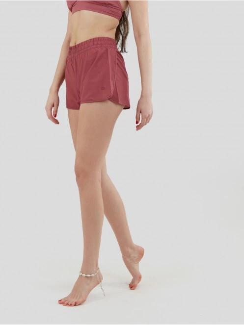 Fundango Elderberry Boardshort női beach short piros színben 2