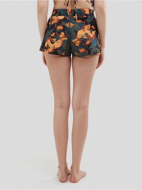 Fundango Elderberry Boardshort női beach short multikolor színben 3