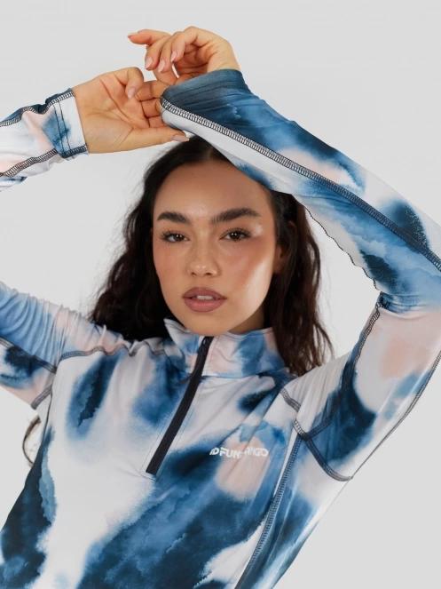 Fundango Yade II Baselayer Top női aláöltöző felső kék színben 7