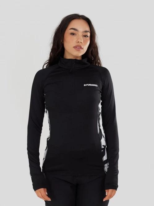 Fundango Yade II Baselayer Top női aláöltöző felső fekete színben 5