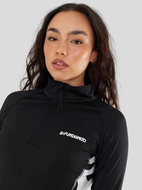Fundango Yade II Baselayer Top női aláöltöző felső fekete színben 7
