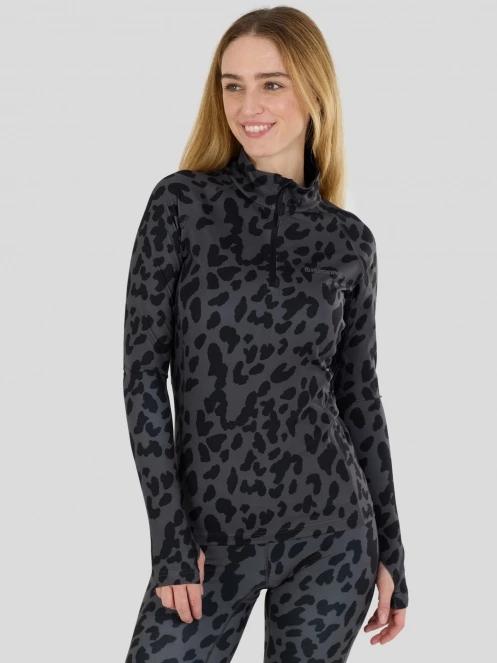 Fundango Yade III Baselayer Top női aláöltöző felső fekete színben 2