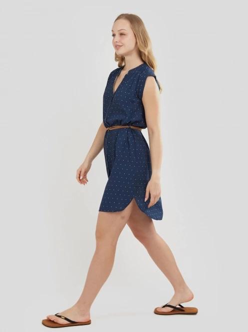 Fundango Mona Dress női ruha sötétkék színben 4
