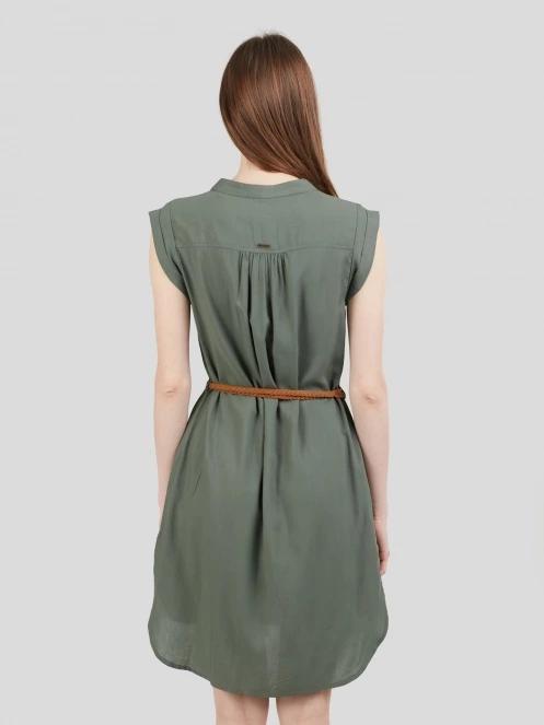 Fundango Mona Dress női ruha oliva színben 3