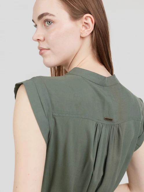 Fundango Mona Dress női ruha oliva színben 7