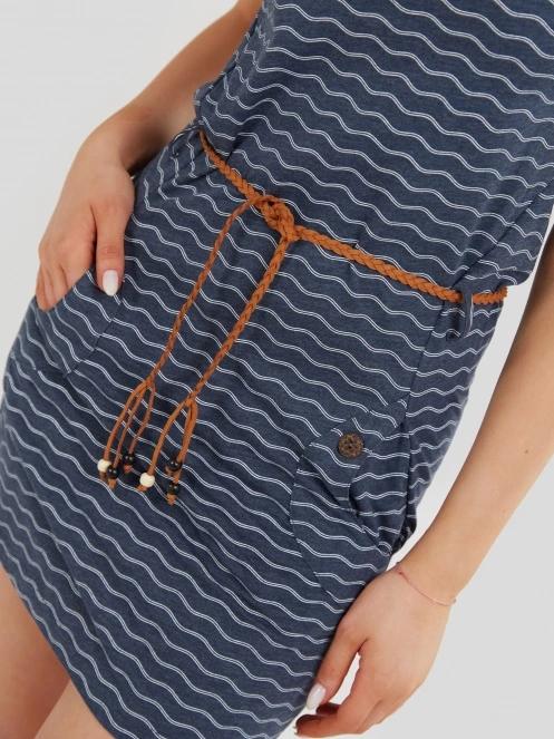 Fundango Sagitta Dress női ruha sötétkék színben 6