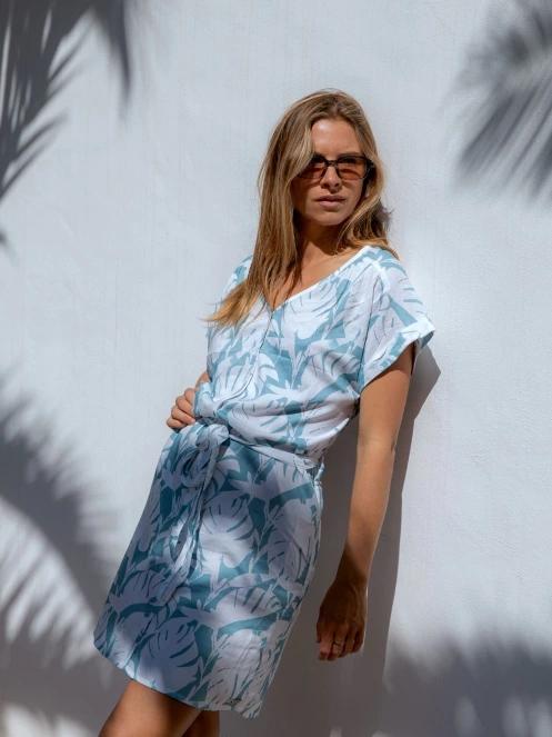 Fundango Palmetta Dress női ruha kék színben 8